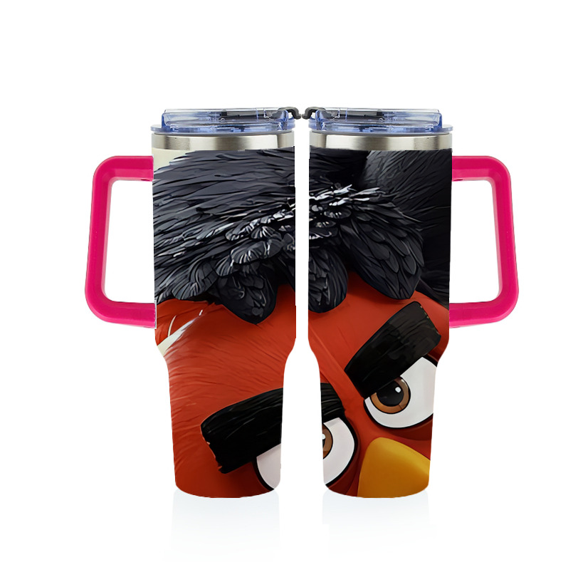 （画像用） Angry Birds アングリーバード 1200ｍLフルプリント車用タンブラー